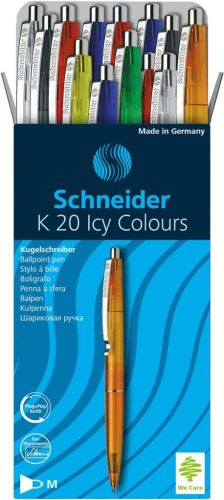 Schneider balpen K20 Icy Colours, medium, geassorteerde kleuren