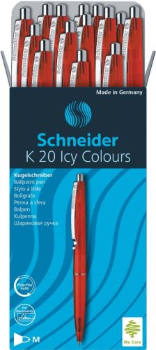 Schneider balpen K20 Icy Colours, medium, rood