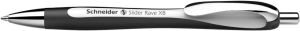 Schneider balpen Slider Rave, extra breed, blauwe inkt, wit/zwart