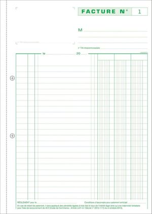 Exacompta facturen, ft 29,7 x 21 cm, dupli, Franstalig