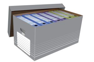 Elba opbergdoos, grijs en wit, pak van 5