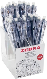 ZEBRA Tapli clip vulpotlood, 0,5 mm, HB, zwart, met display geleverd