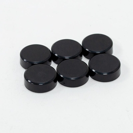 SOHO magneten, 20 mm, zwart, pak van 6 stuks