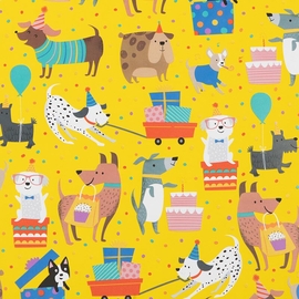 Papier cadeau, 150 m x 30 cm, animaux de f&ecirc;te