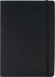 SOHO notitieboek, Soft Cover Zwart, A5, gebonden met elatieksluiting