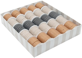 Ruban cadeau, 10 mm x 10 m, kraft
