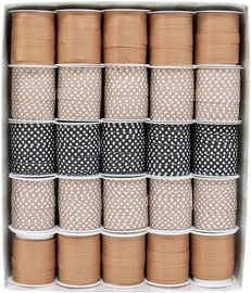 Ruban cadeau, 10 mm x 10 m, kraft