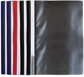 SOHO Basic snelhechtmap, A4, geassorteerde kleuren, pakje van 10 stuks