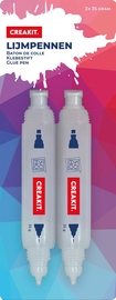 Creakit lijmpen, transparant, 35 g, blister van 2 stuks