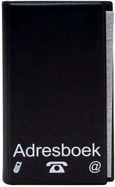 SOHO adresboek, 12,5 x 22 cm, PP, 4 ringen, geassorteerde kleuren