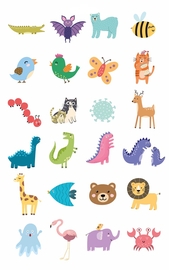 Creakit stickerboek, verschillende voorwerpen en dieren, 100 stickers