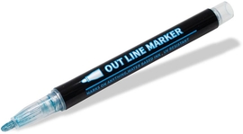 Creakit outline marker metallic, geassorteerde kleuren, pak van 6 stuks