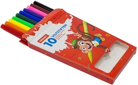 Creakit viltstift, geassorteerde kleuren, pak van 10 stuks