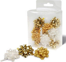 Noeud cadeau, autocollant, 35 mm, bo&icirc;te de 12 pi&egrave;ces assorties, No&euml;l Elegant 2
