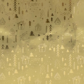 Papier cadeau, 70 cm x 1,5 m, No&euml;l, Cozy