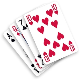 SOHO Premium speelkaarten, set van 2 stuks, rood en blauw