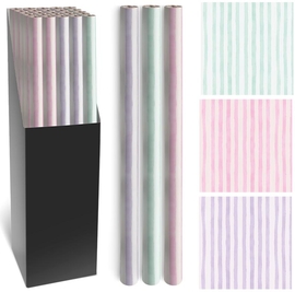 Papier cadeau, 70 cm x 2 m, Stripes, rayures