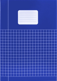 SOHO Basic schrift, A4, 40 vel, geruit 10 mm, met kantlijn, geassorteerde kleuren