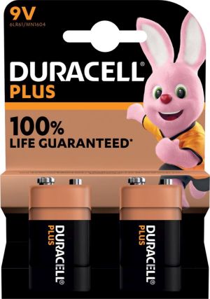 Duracell batterij Plus 100% 9V, blister 