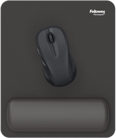 Fellowes Breyta muismat met polssteun, zwart
