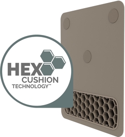 Fellowes Breyta muismat XL met polssteun, zand