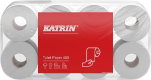 Katrin papier toilette, 2 plis, 400 feuilles par rouleau, paquet de 8 rouleaux