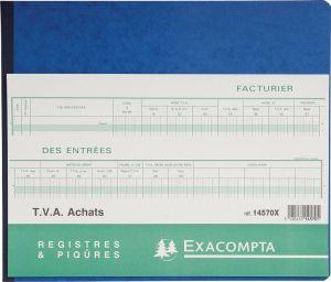 Exacompta formulieren inkoop met BTW, ft 27 x 32 cm, Franstalig