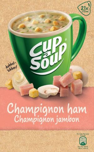 Cup-a-Soup champignon ham, pak van 21 zakjes