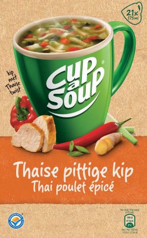 Cup-a-Soup thai poulet piquant, paquet de 21 sachets