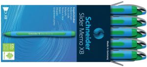 Schneider balpen Slider Memo, extra breed, groen