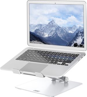 Desq laptopstandaard voor laptops tot 15,6 inch, zilver