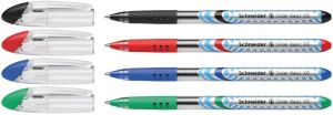 Schneider balpen Slider Basic, extra breed, geassorteerde kleuren, etui van 3 + 1 gratis
