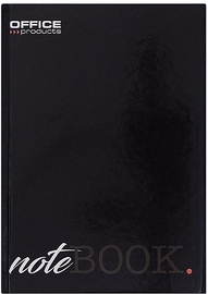 OFFICE products schrift met harde kaft, A5, 96 blad, met kantlijn, geruit 5mm