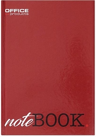 OFFICE products schrift met harde kaft, A5, 96 blad, met kantlijn, gelijnd