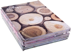 OFFICE products schrift, Nature, met harde kaft, A4, 96 blad, met kantlijn, geruit 5mm