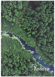 OFFICE products schrift, Nature, met harde kaft, A5, 96 blad, met kantlijn, gelijnd