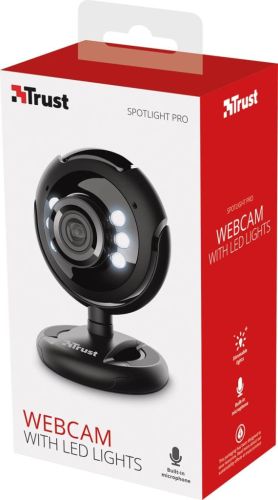 Trust Spotlight Pro webcam, met ingebouwde microfoon en ledlampjes