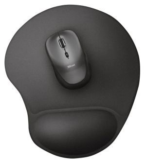 Trust BigFoot muismat met gel polssteun, zwart