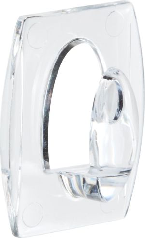 Command decohaak, small, draagvermogen 225 gram, transparant, blister van 6 stuks