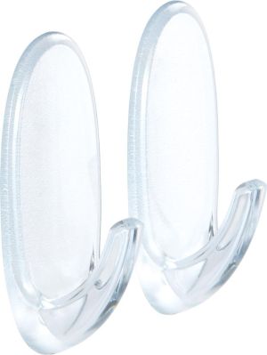 Command decohaak, medium, draagvermogen 900 gram, transparant, blister van 2 stuks