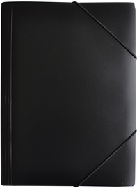 SOHO Basic elastomap, A4, PP, grijs, zwart en transparant