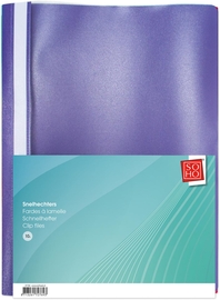 SOHO Trend snelhechtmap, A4, geassorteerde kleuren, pakje van 10 stuks