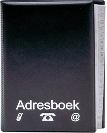 SOHO Optivision adresboek, 14,8 x 21 cm, PP, 4 ringen, geassorteerde kleuren