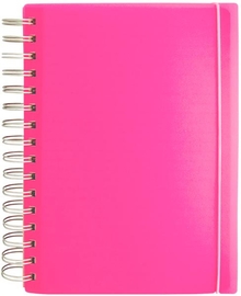 SOHO notitieboek, PP, A5, spiraal, 100 vel, gelijnd, geassorteerde kleuren