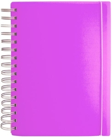 SOHO notitieboek, PP, A5, spiraal, 100 vel, gelijnd, geassorteerde kleuren