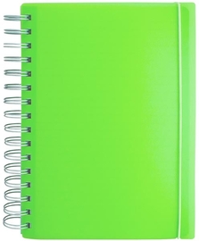 SOHO notitieboek, PP, A5, spiraal, 100 vel, gelijnd, geassorteerde kleuren