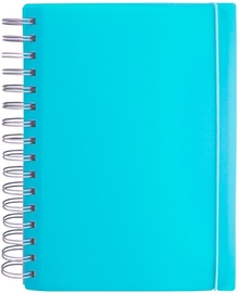 SOHO notitieboek, PP, A5, spiraal, 100 vel, gelijnd, geassorteerde kleuren