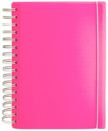 SOHO notitieboek, PP, A6, spiraal, 100 vel, gelijnd, geassorteerde kleuren