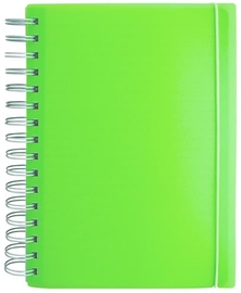 SOHO notitieboek, PP, A6, spiraal, 100 vel, gelijnd, geassorteerde kleuren