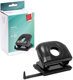 SOHO perforateur, m&eacute;tal, 20 feuilles, noir